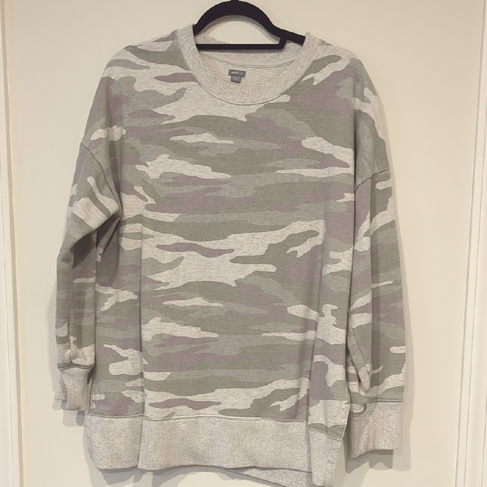 Aerie Women's Camouflage Sweatshirt, Size Large